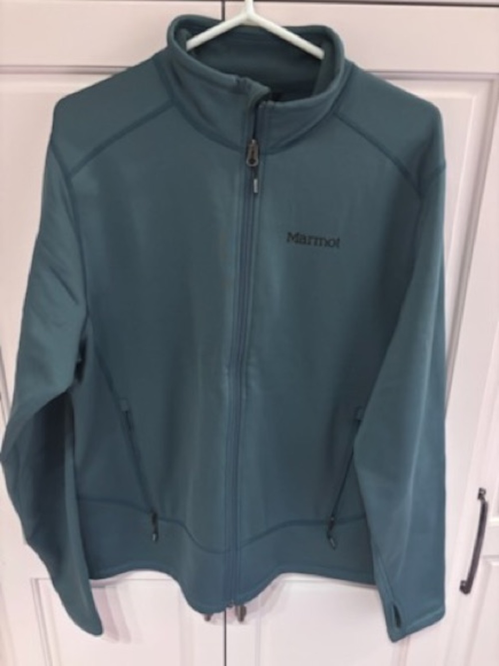 Marmot mens large Teal Full-Zip Fleece Jacket polartec